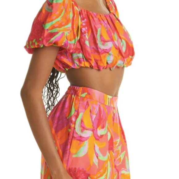 NEW Farm Rio Fruit Brush Crop Top - Picture 3 of 5